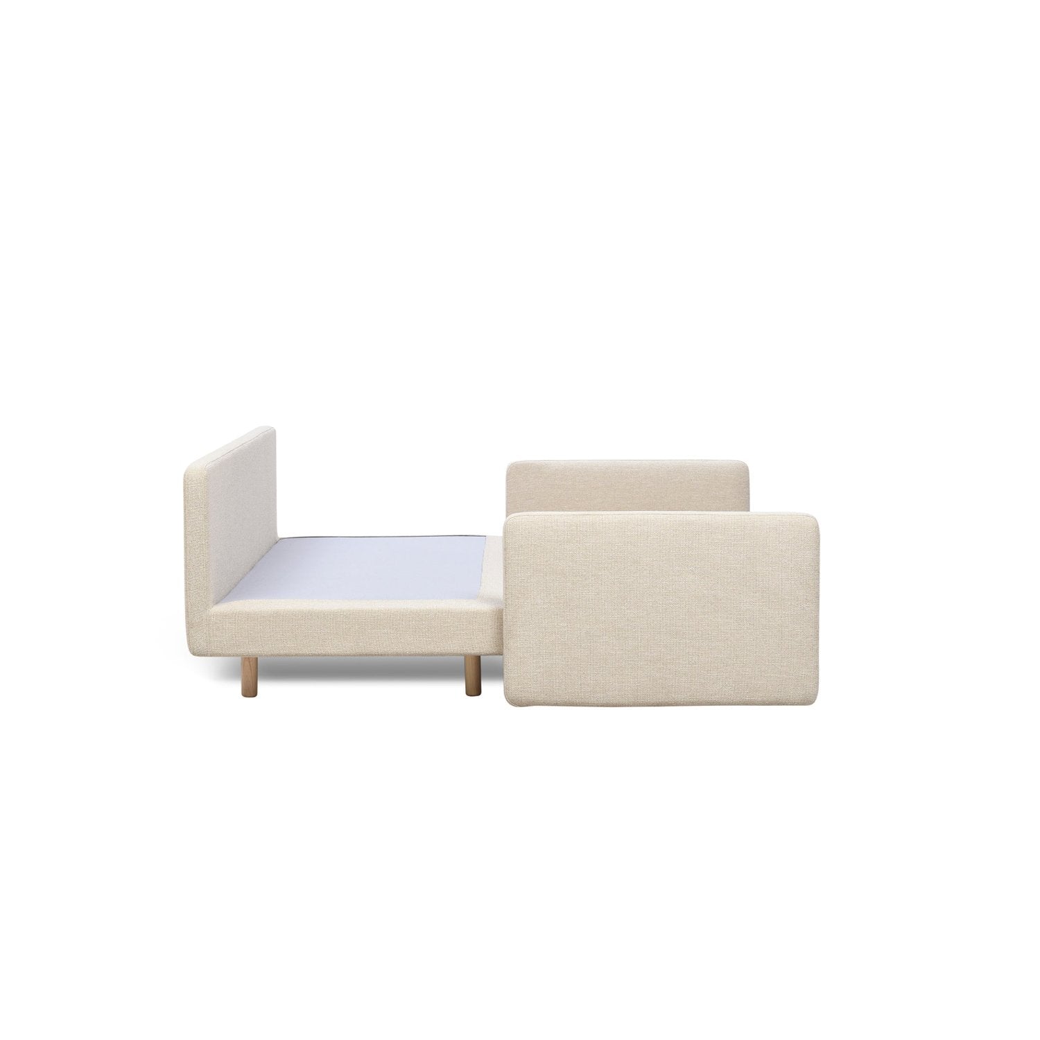 TWIN sofa bed, Leaf fabric